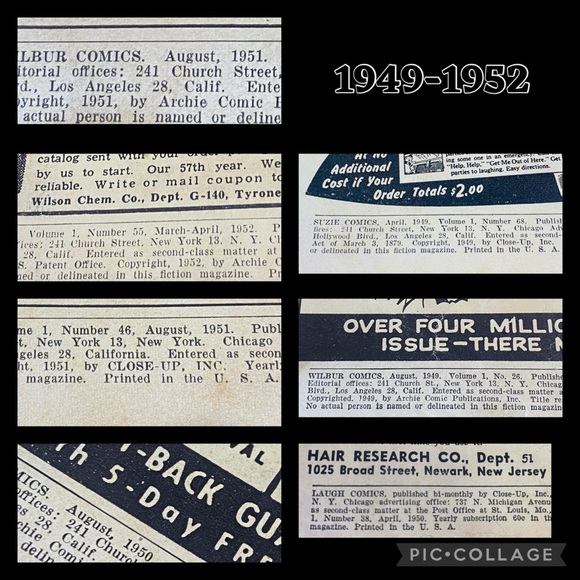 Vintage Comic Books ARCHIE, SUZIE, LAUGH, WILBUR, and KATY KEENE 1949-52… - Picture 8 of 16